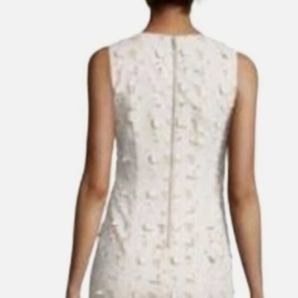 RARE NWOT Alice + Olivia Fey Neutrals Ivory Cutout Embroidered Midi Dress 4 $465 - Picture 7 of 8